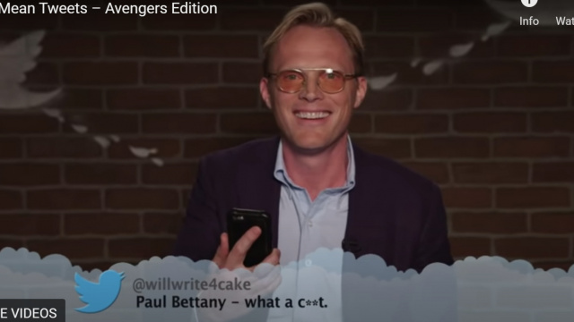 Paul Bettany - Celebrities Read Mean Tweets About Themselves (videos)